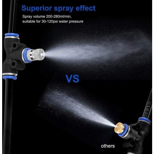 Outdoor Misting Cooling System Kit For Greenhouse Garden Patio Waterring Irrigation Line System Garden Sprinklers 10/15/20m