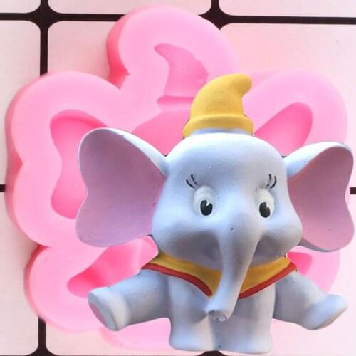 Elephant Silicone Mold Sugarcraft Fondant Cake Decorating Tools Chocolate Gumpaste Moulds Polymer Clay Molds Candy Making