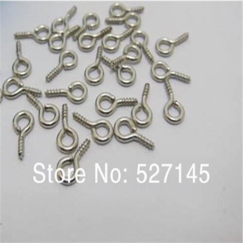 Free Shipping 20Pcs/Lot Screw Eye Bails for Top Drilled Findings 27x12mm Jewelry Findings