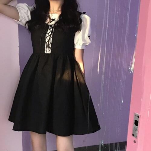 Japanese-Style Sweet Strap High Waist Slimming Sleeveless Student fairy dress tea party lolita dress sweet lolita doll