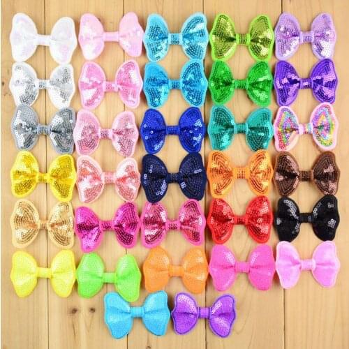 50pcs Pet Hair Clip Sequin Style Dog Headwear Cute Bow Flower Hairpins Multicolor Dog Hair Accessories