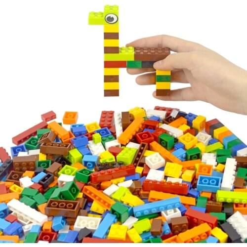 500-1500pcs Classic Bricks multiple color City DIY Creative Bulk Building Blocks Model Parts Educational Compatible All Brands
