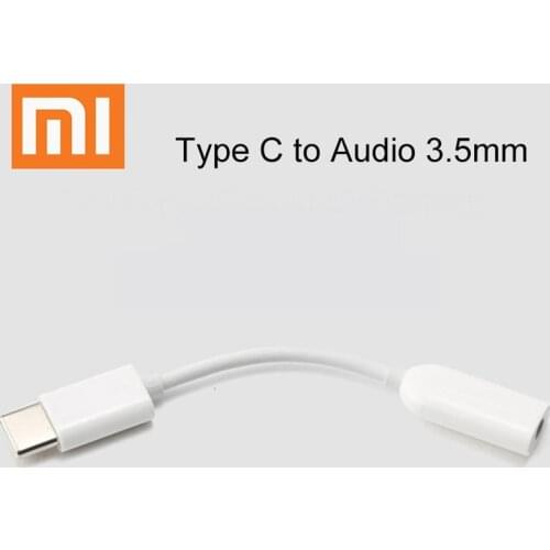 Xiaomi Type-C Male to 3.5mm Female Audio Adapter Type C to 3.5 Headphone Converter Cable for Xiaomi Mi 9 10 Pro 8 6 Mix 2 Note 3