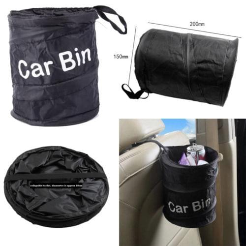 Car Dust Bin Storage Bucket Trash Can Container Waterproof Garbage Bag Foldable Household Cleaning Tools Accessories Trash Bags