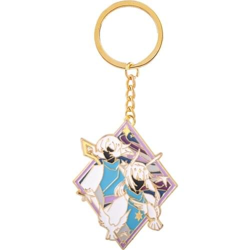RJ Sky Children Of Light Shiratori White Brid Keychains Game Metal Keychains Pins Medal Costume Souvenir Cosplay Gifts