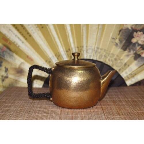 Red Copper Kettle Brass Whistling Kettle 0.35L Water Kettles Without Coating Layer