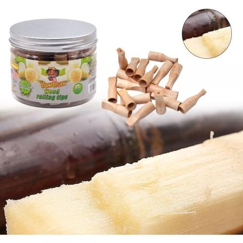 Wood Mouthpiece Tips With Sugar Wood Flavor Smoking Wooden Mouth Filter Tip Cigarette Holder Tobacco Hand Pipe