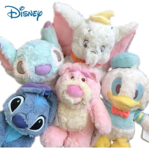 Disney Kawaii Stitch Action Figure Plush Toys Lotso Donald Duck Cute Anime Figures Stuffed Plush Dolls Kids Toys Gifts for Girls