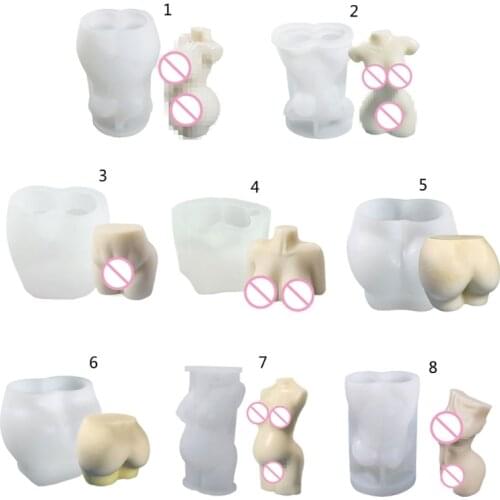 Abstract Human Body 3D Candle Soap Mould DIY Candle Epoxy Mold HandMade Soy Candles Aroma Wax Soap Molds for Decoration