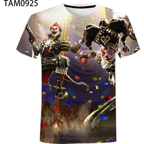 Free fire 2021 new 3D printing mens and womens summer original seeve fashion versatile T-shirt childrens cotton