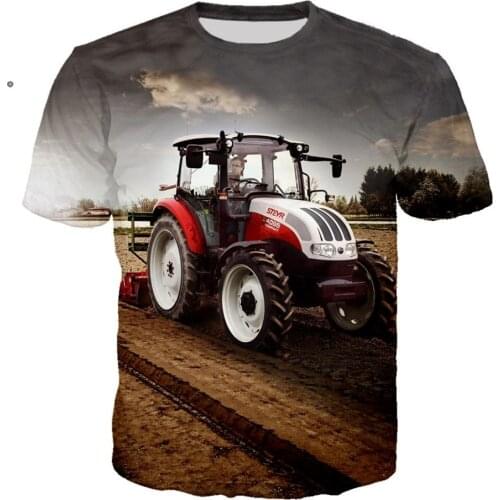 3D Printed New Car Tractor T Shirt Men And Women Hip Hop Ropa Hombre Casual Streetwear T-shirt Fashion Cool Tops Clothes