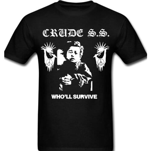 CRUDE SS T shirt band Hardcore Punk Rock Ska Anarcho Wholl survive