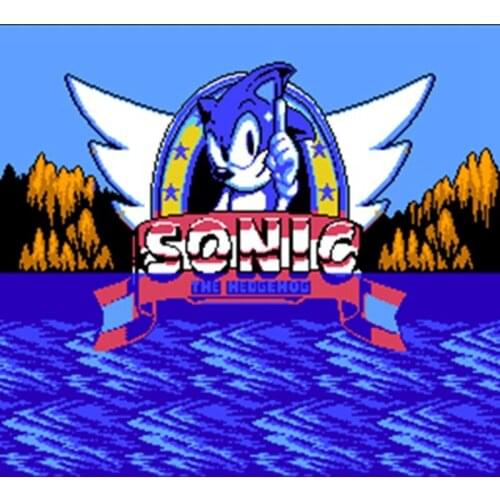 Hot Promotion Sonic 60 Pins English Version Game Cartridge for 8 Bit 60pin Game Console