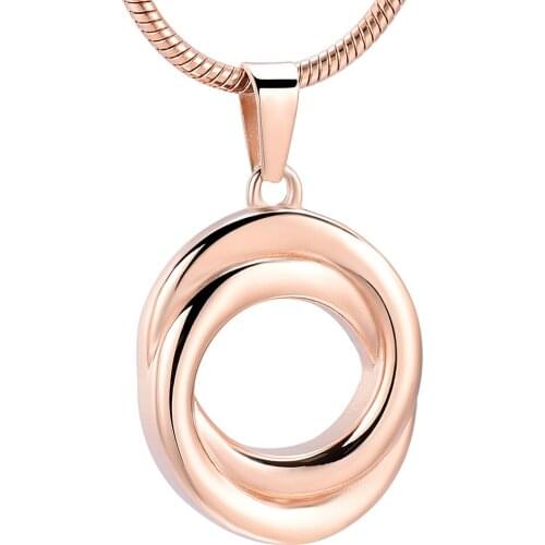 Circle Cremation Necklace Stainless Steel Urn Pendant Memorial Necklace Ashes Holder Keepsake Cremation Jewelry
