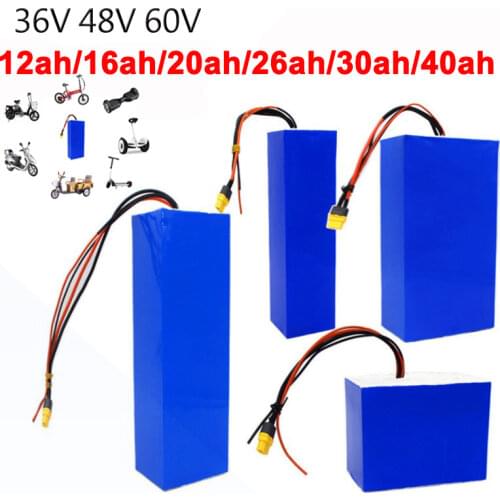 36V 48V 60V 10S 13S 16S lithium battery pack 20ah 30Ah with BMS Protection For Balance car Electric Bicycle Scooter tricycle