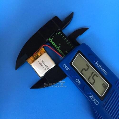 New Hot 3.7V polymer lithium battery 402020 120mAh square speakers sports bracelet watch blue tooth toy Rechargeable Li-ion Cell