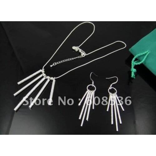 Fashion jewelry, Hot S925 Silver color Jewelry Sets Necklace & bracelet, jewelry,Brand New S81
