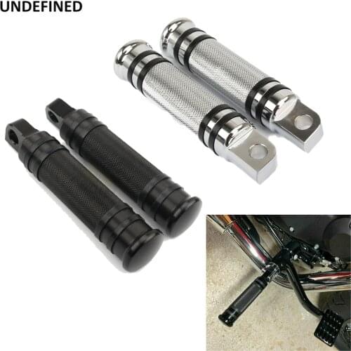Motorcycle Knurled Foot Pegs CNC Rear Front Footrest Pedal For Harley Touring Road King Sportster 883 XL Softail Dyna Universal