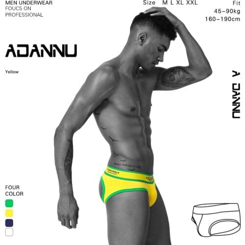ADANNU Sexy Mens Briefs Thongs Underwear Penis Jockstrap Men String homme Man Thongs G-Strings Pouch Gay Underwear Thong