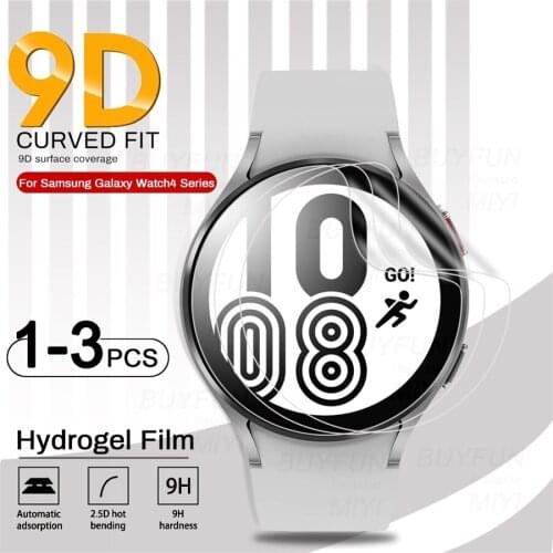1-3PCS 9D Curved Soft Hydrogel Protective Film For Samsung Galaxy Watch 4 40mm 44mm Classic 42mm Screen Protector Film Not Glass