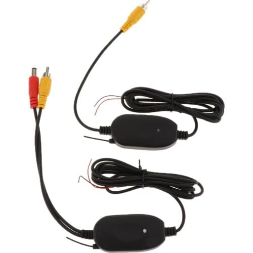 Portable 2.4GHz Wireless &Receiver Kit For DVD Monitor Car Backup Rear View Camera