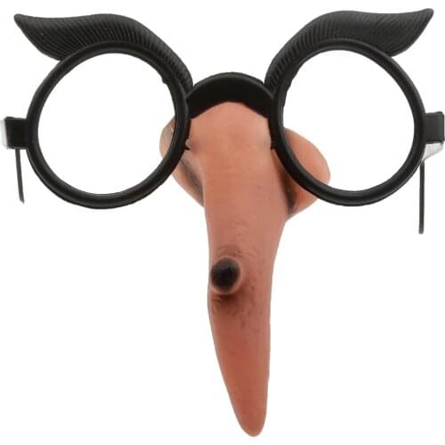 Christmas Glasses Frame Party Decoration Novelty Fancy Dress Witch Nose
