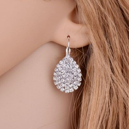 Earrings for Women 2020 Fashion Ladies Water Drop Fake Vintage Stud Earrings Women Fashion Jewelry