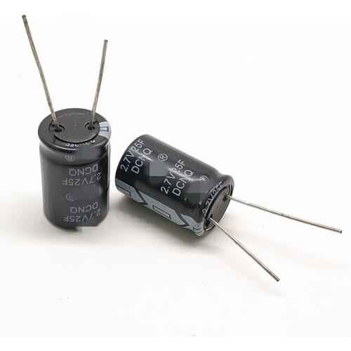 2pcs 2.7V 25F DGHQ Series High Current Toy Power Supply 2.7V25F Toy capacitor