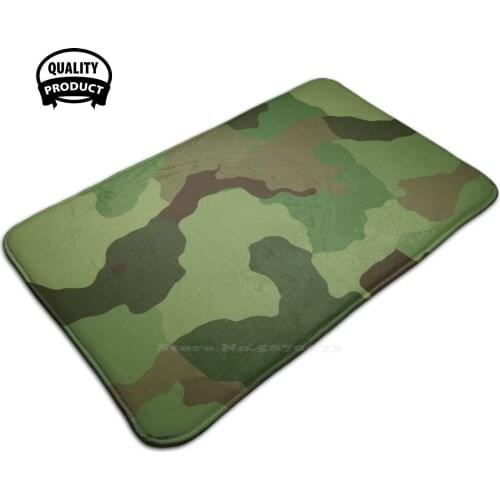 Light Green Army Camouflage Military Pattern Face Mask Soft Foot Pad Room Goods Rug Carpet Facemask Navy Usaf Air Force Usmc