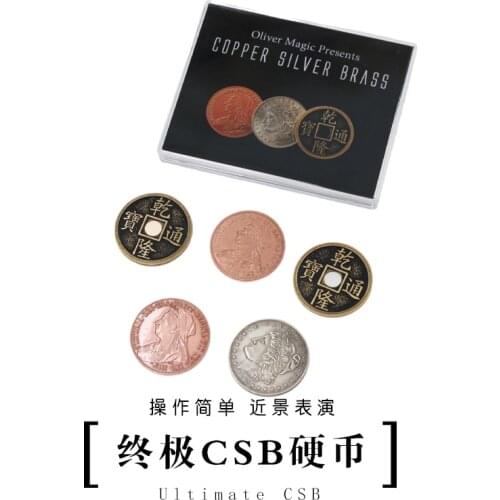 Ultimate CSB by Oliver Magic Coin Appear Vanish Transform Magia Magician Close Up Illusions Mentalism Magic Tricks Gimmick Props