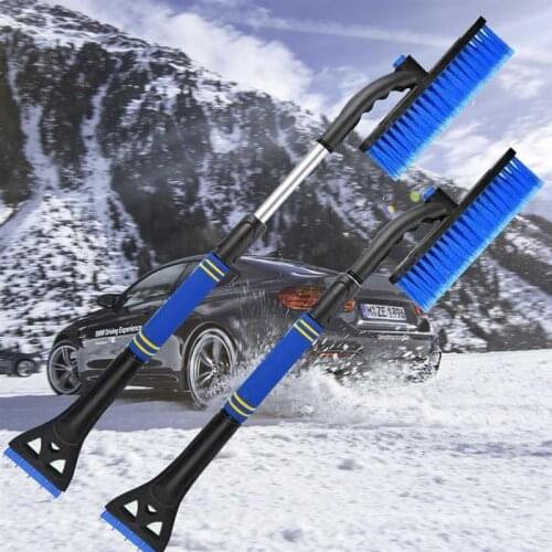 Retractable Car Ice Scraper with Snow Brush for Car Windshield Auto Snow Brush Ice Removal Brush Winter tools car Scraping Tool
