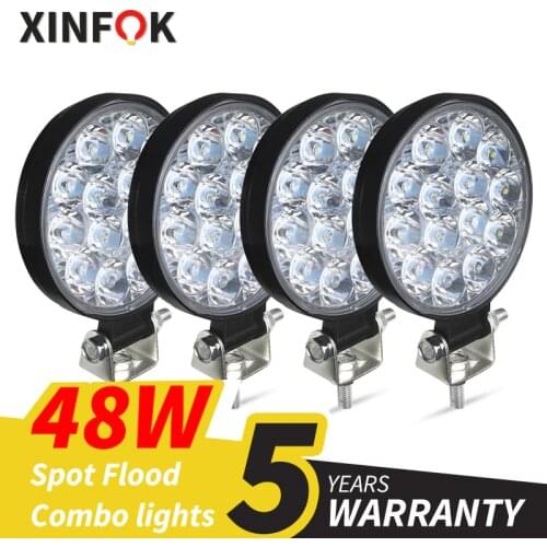 Car LED Work Light 3030 SMD 27 Watts 48 Watts DC 12-24 Volts Bright Flood Spotlights Truck 4x4 4WD