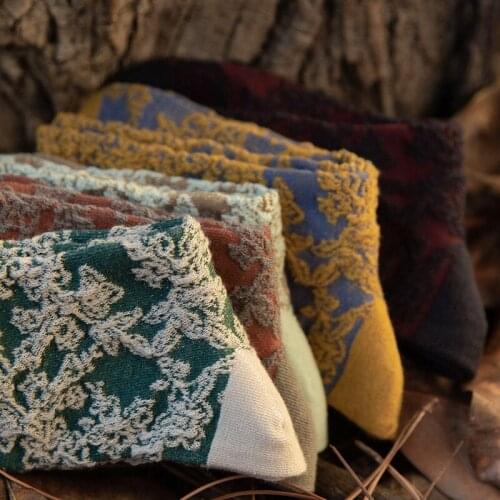 Womens Socks Autumn New 2021 Harajuku Vintage kawaii Japanese College Style Flowers Pattern Famale Fashion Knitting Socks