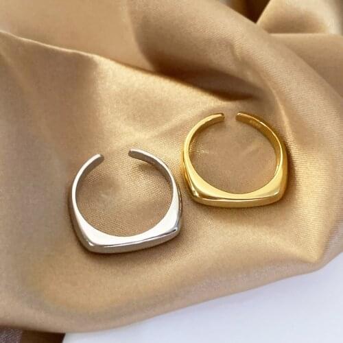 Fashion Personality Simplicity Vintage Wave 925 Sterling Silver Open Adjustable Gap Rings For Women Fashion Punk Style Ornaments