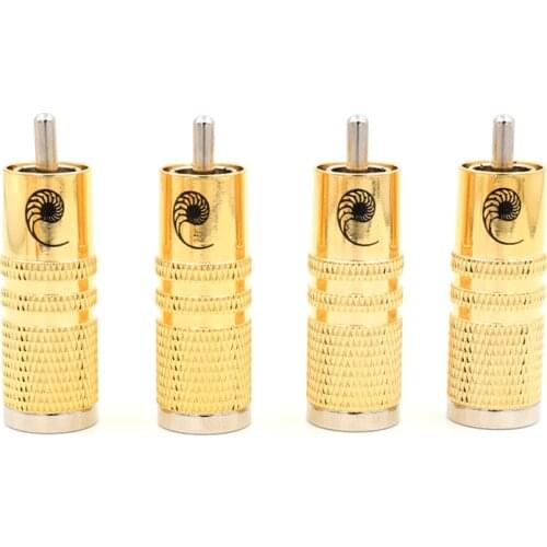 Cardas SRCA Gold Male RCA Connector RCA Plugs Audio Cable Connector 4 Pcs - Audiophile