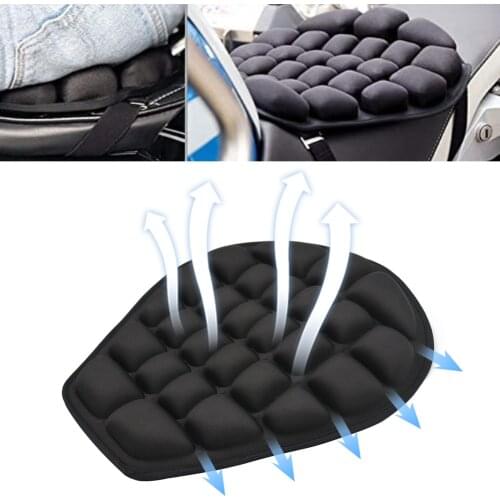 1pc Anti-slip Motorcycle Seat Cushion Seat Cover Breathable Waterproof Cooling Down Seat Pad Passenger Seat Covers Cushion