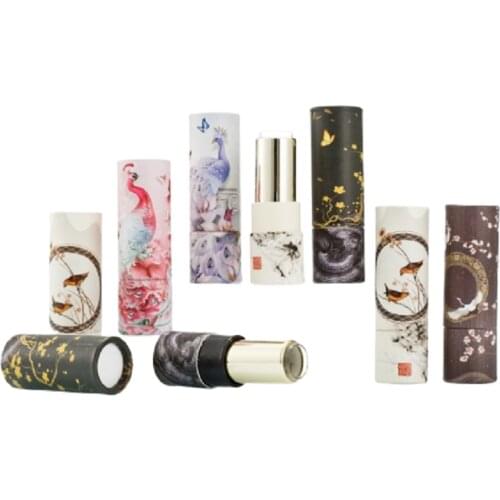 12.1mm Empty Round Lip Balm Tube Papery Lipstick Container High Quality Paper Cosmetic Container Lipstick Tubes 30pcs/Lot