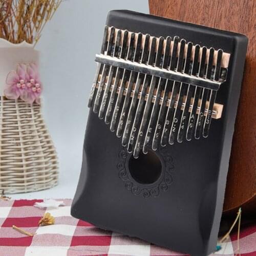 17 Keys Kalimba Thumb Piano High Quality Solid Wood Mahogany Musical Instruments Portable Stylish Handguard Kalimba Kids Gift