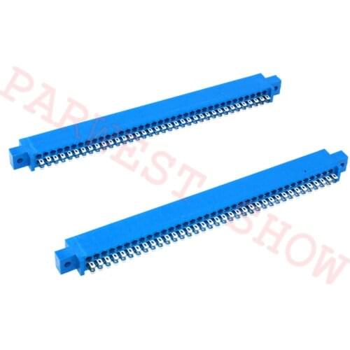 2PCS/Lot 36Pin Blue Edge Connector female Jamma connector PCB Slot Socket Card for Arcade Game Machine Parts (36P X 2)