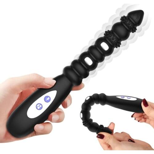 3 Modes Electric Shock+10 Speeds Vibrating Butt Plug Anal Bead Dildo Sex Toys Prostate Massager Vagina Stimulation Anus Dilator