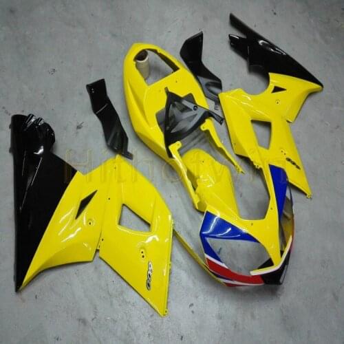 5Gifts+Custom yellow blue Motorcycle cowl for 600 2003 2004 2005 650 2003-2005 ABS motor Fairing kit