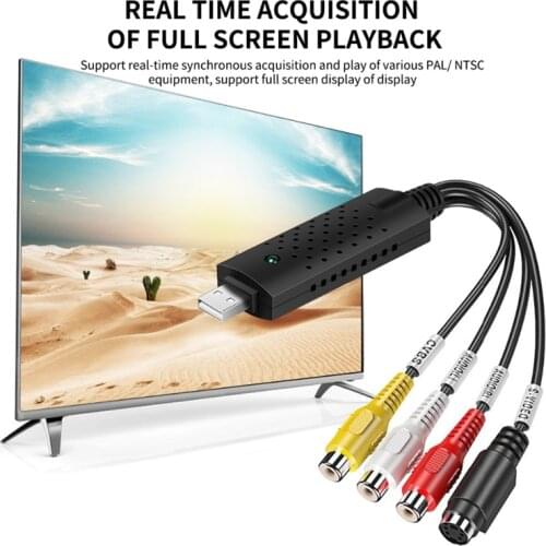 USB 2.0 Video Capture Card Converter PC Adapter TV Audio DVD DVR VHS for Window 2000 XP Vista Win 7/8/10 Mac