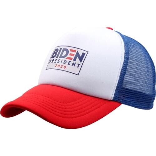 LongKeeper Joe Biden 2020 American President Election Baseball Cap Men Women Outdoor Sport Hats Adjustable Red Black Mesh Caps