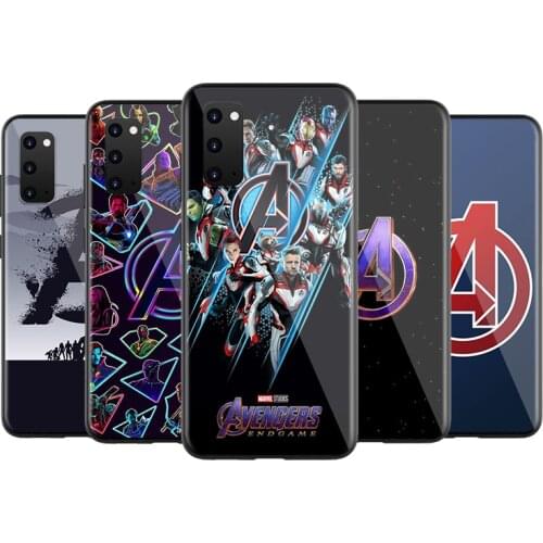 Marvel Avengers Logo For Samsung S20 FE A91 A81 A72 A71 A52 A51 A42 A41 A32 A31 A21S A21 A12 A11 A02 Plus Phone Case