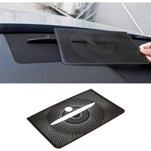 Black Dashboard Audio Speaker Horn Net Cover Trim For Mercedes Benz GLK X204 2013-2015 Aluminum Alloy Auto Accessories