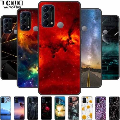 For OPPO Reno 5A Case Soft TPU Silicon Space Star Back Cover for Oppo Reno5 A Phone Case Reno5A 5 A Ultra Slim Funda Protective