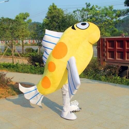 Fish Mascot Costume Cosplay Furry Suits Party Game Fursuit Cartoon Dress Outfits Carnival Halloween Xmas Easter Advertising