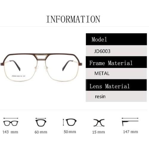 Man Glasses Classic Style Optical Frames JD6003