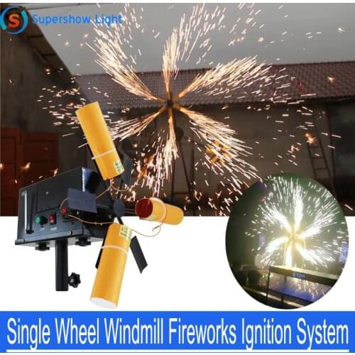 Remote Control Single Wheel Face Windmill Battery Type Fireworks Firing Stage Cold Fountain Ignition System Machine
