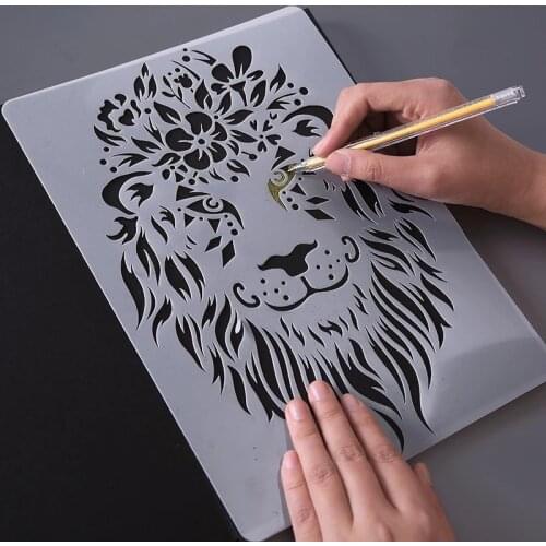 DIY animal Hand Drawing Stencil Tools Kids Toy Photo Novelty Educational Toy Various Styles Art Supplies Creative Toy For kids